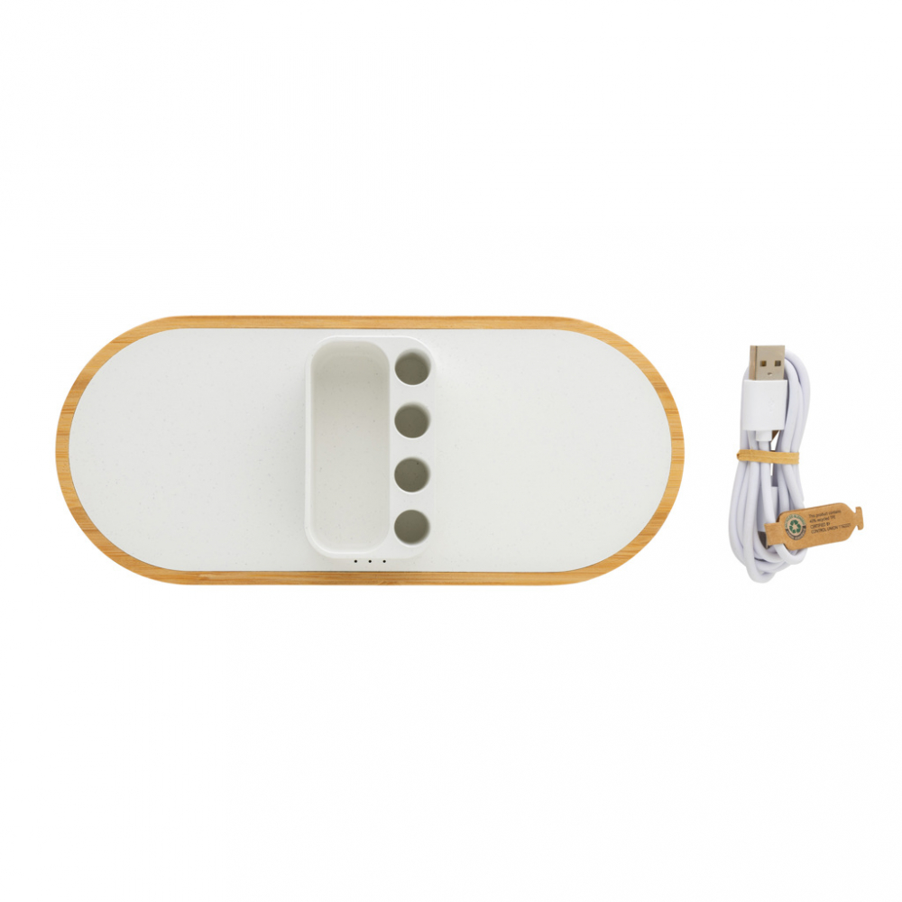Încărcător wireless eco dual 10W cu suport pentru pixuri [7]