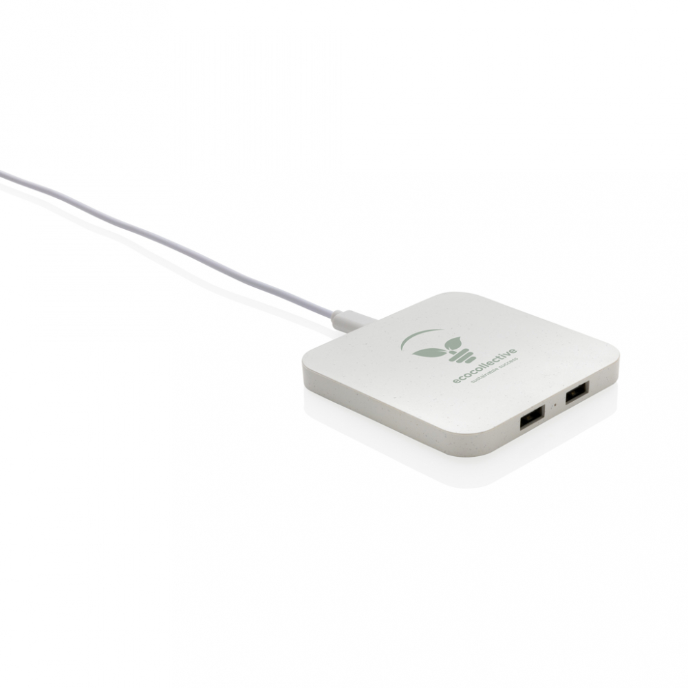 Încărcător wireless eco rapid 10W cu două porturi USB [8]