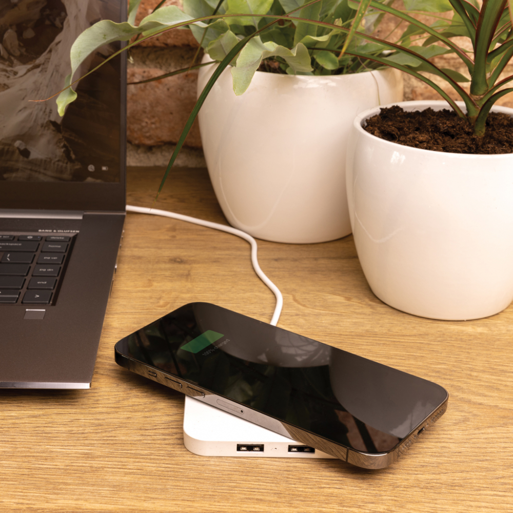 Încărcător wireless eco rapid 10W cu două porturi USB [5]