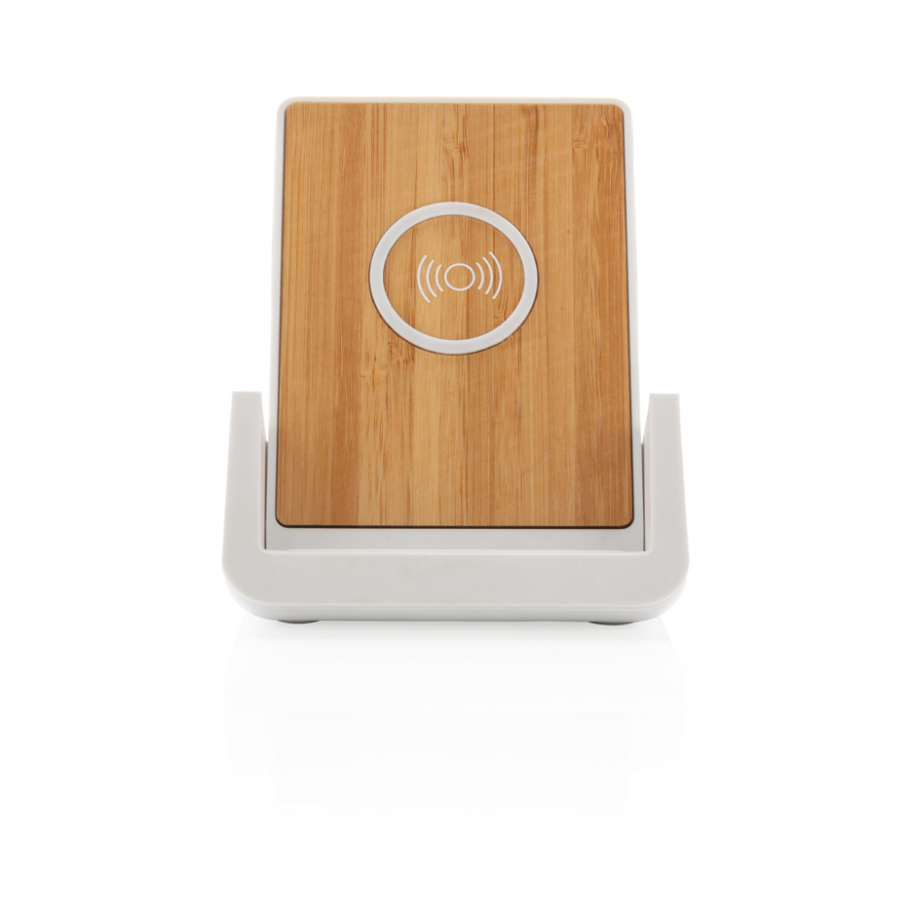 Încărcător wireless eco rapid 10W cu suport din bambus [5]