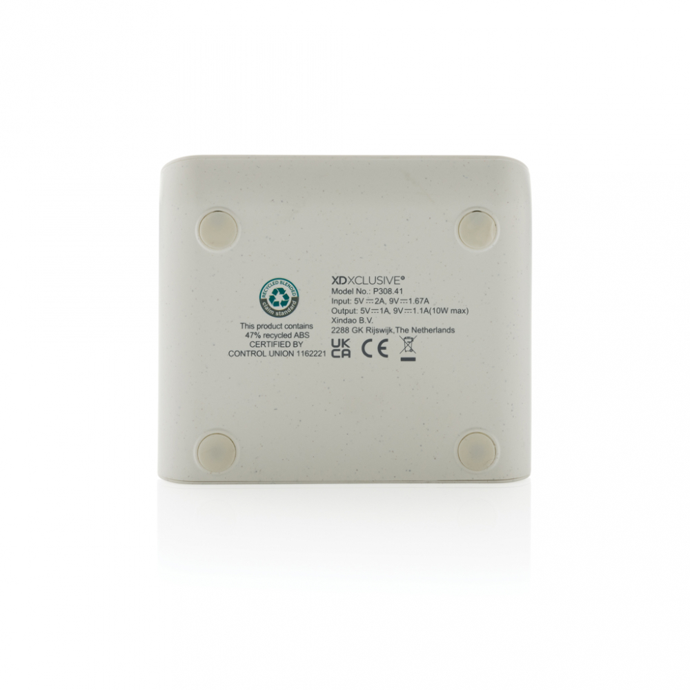 Încărcător wireless eco rapid 10W cu suport din bambus [9]