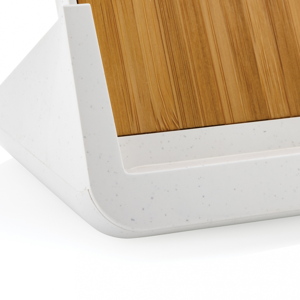 Încărcător wireless eco rapid 10W cu suport din bambus [10]