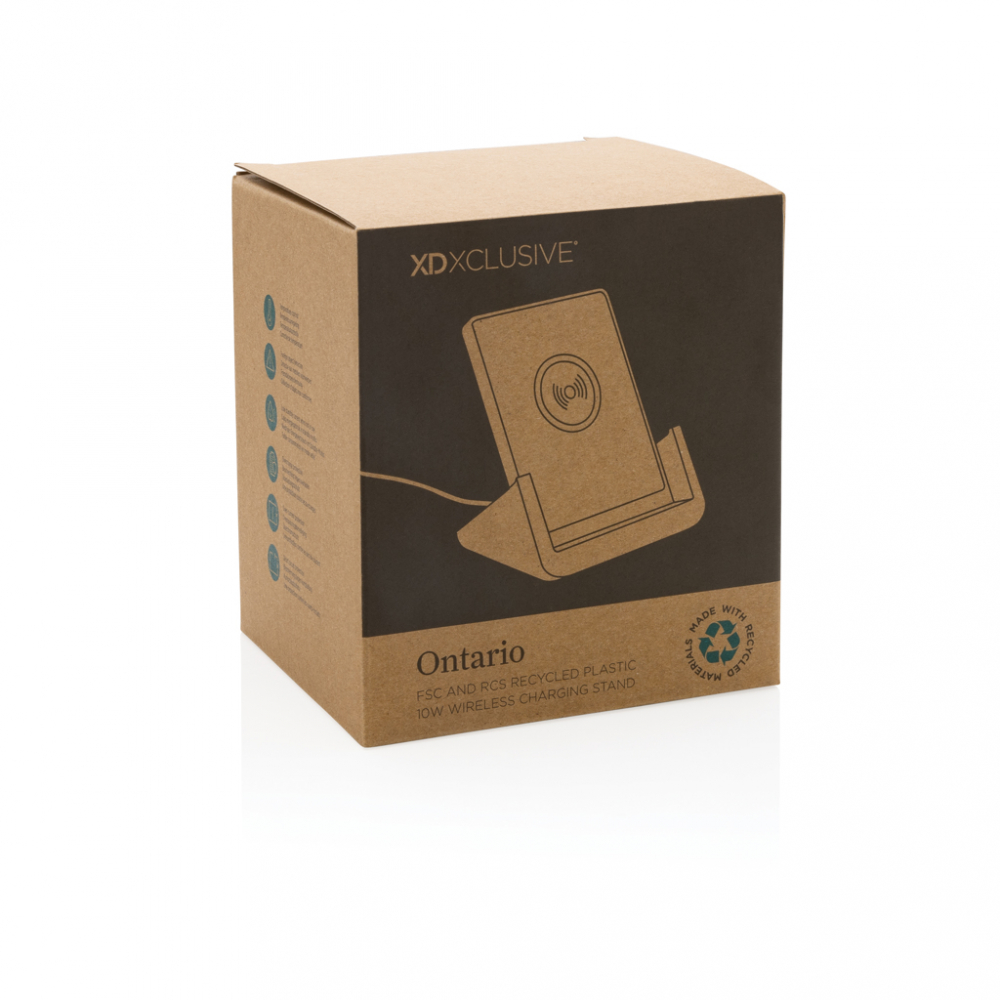 Încărcător wireless eco rapid 10W cu suport din bambus [15]