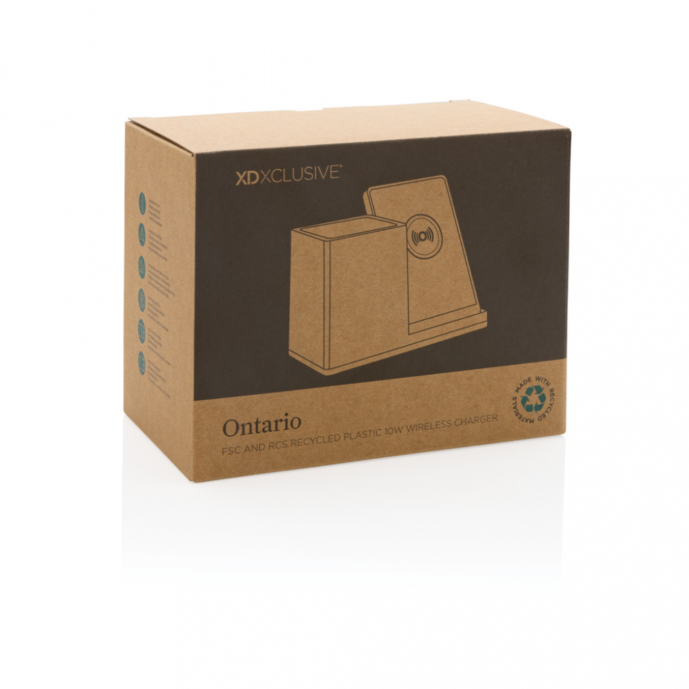 Încărcător wireless eco rapid 10W cu suport pentru pixuri [4]