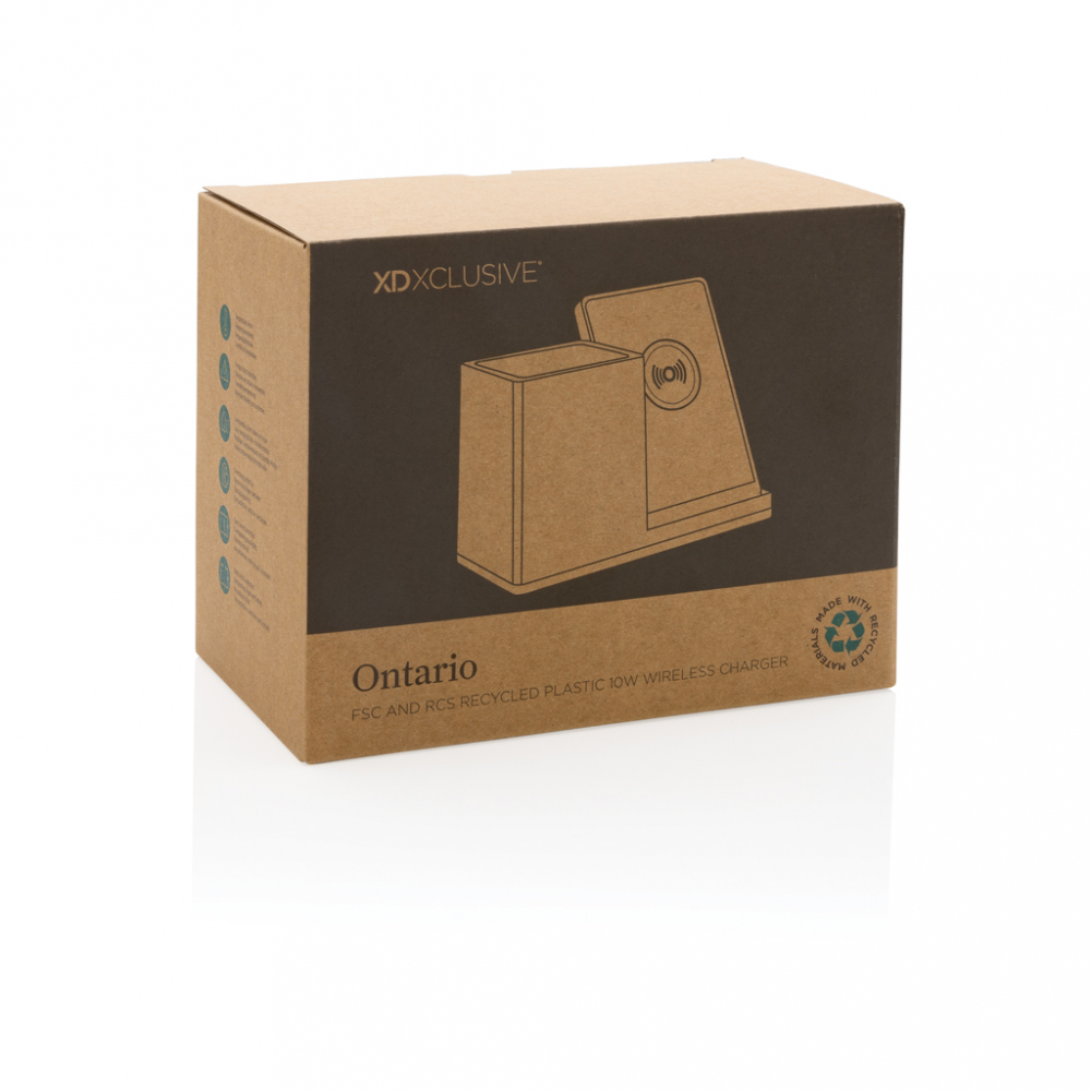 Încărcător wireless eco rapid 10W cu suport pentru pixuri [12]