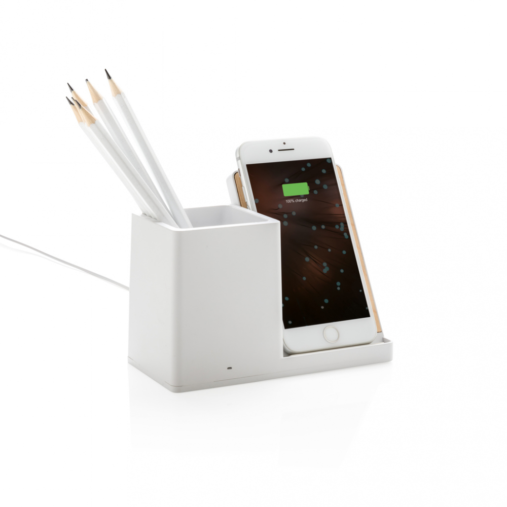 Încărcător wireless eco rapid 10W cu suport pentru pixuri [3]