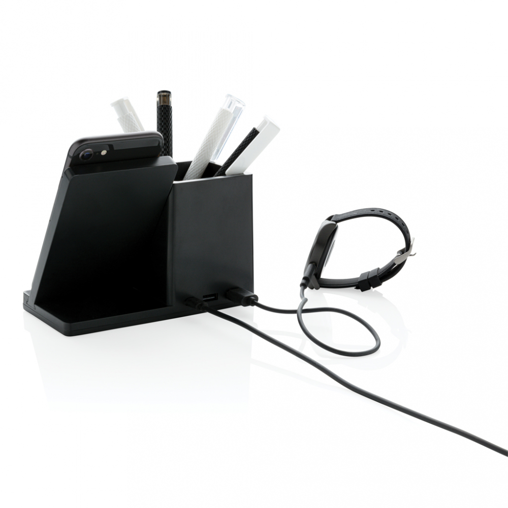 Încărcător wireless eco rapid 10W cu suport pentru pixuri [5]