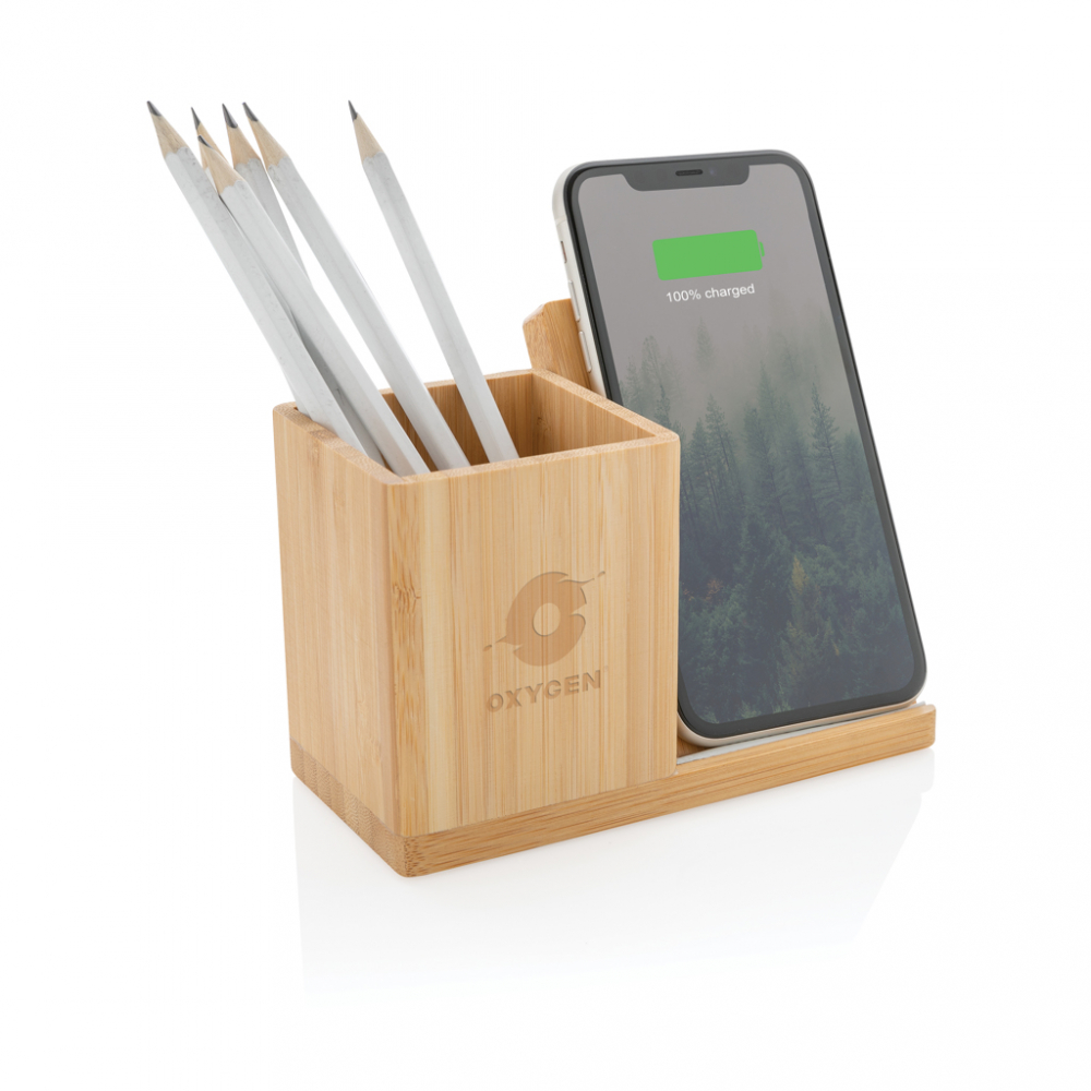 Încărcător wireless eco rapid 10W cu suport pentru pixuri [6]