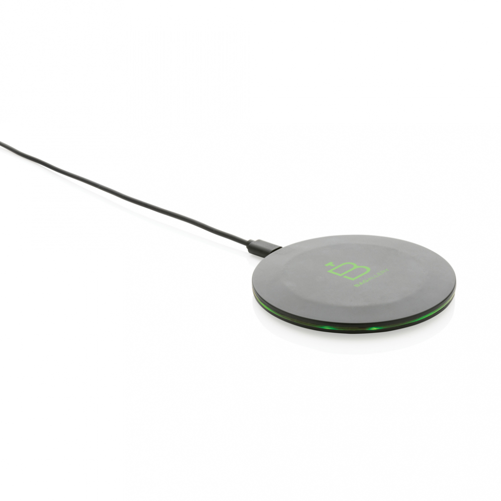 Încărcător wireless eco ultra-rapid 15W din ABS reciclat [6]