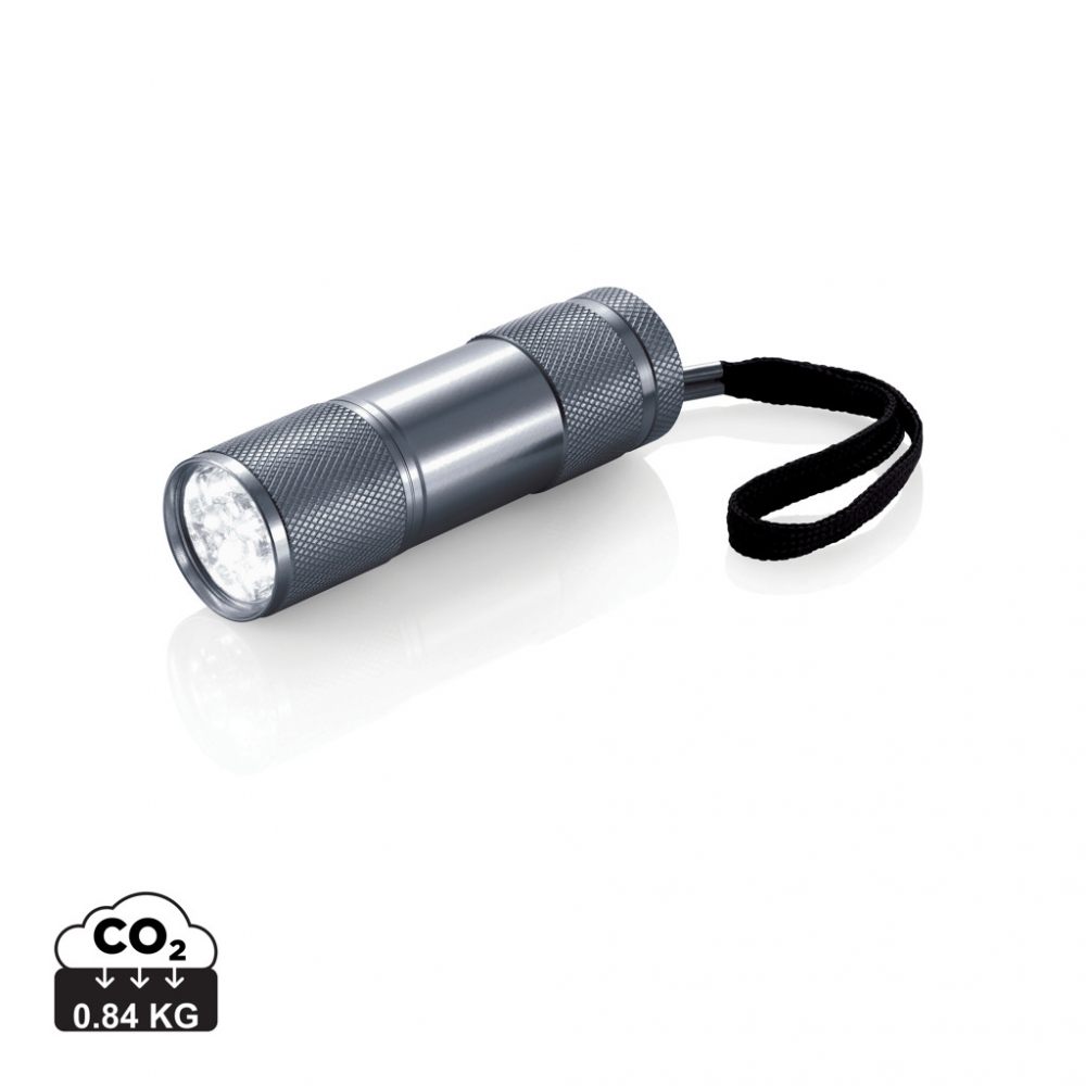 Lanterna mica din aluminiu cu 9 LED-uri albe [1]