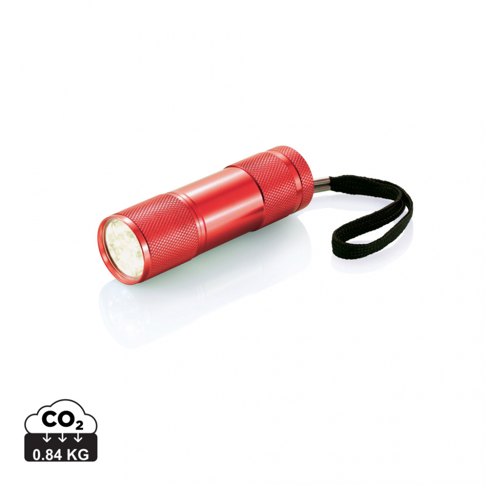 Lanterna mica din aluminiu cu 9 LED-uri albe [1]
