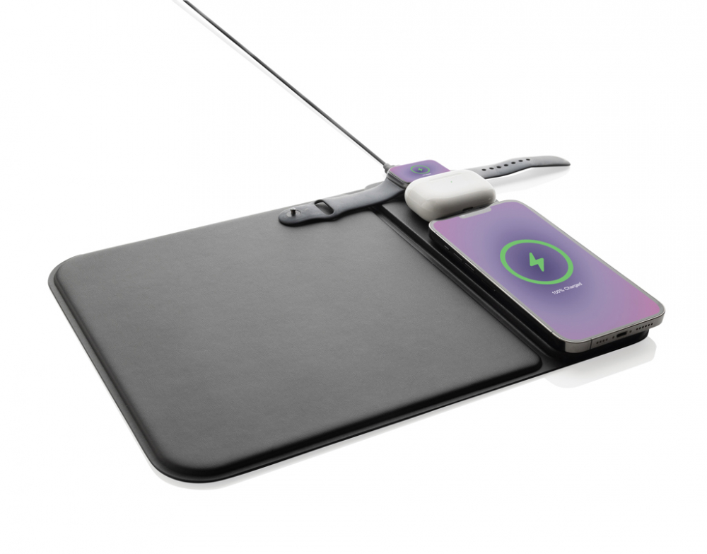Mousepad de lux 3-în-1 cu încărcare wireless [3]