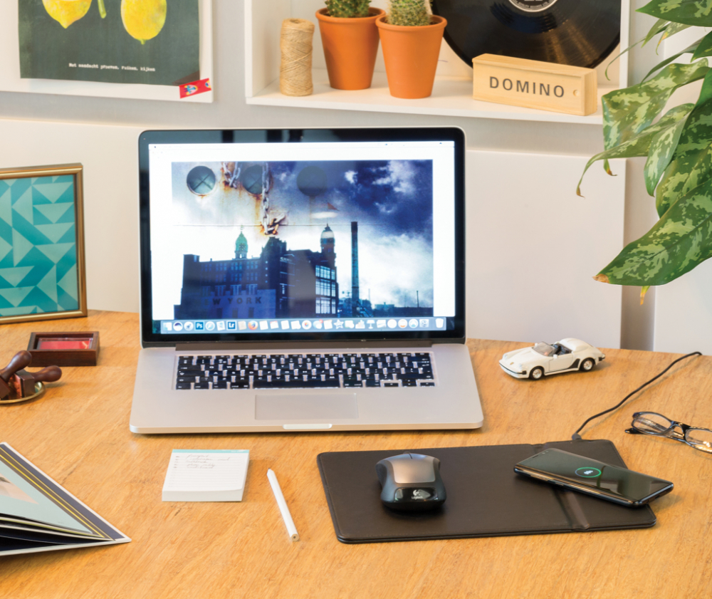 Mousepad din PU cu încărcare wireless integrată – 5W [5]