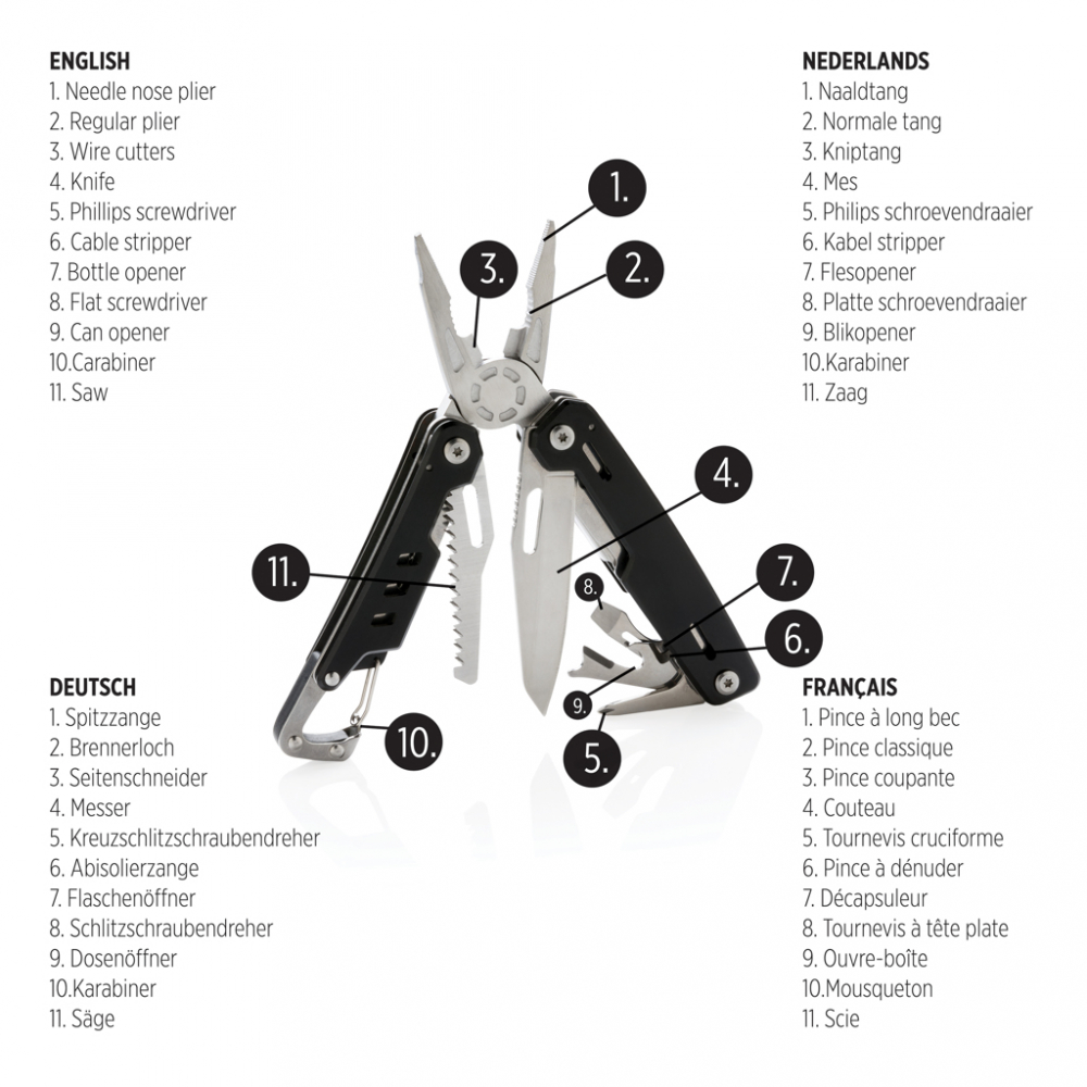Multitool rezistent și durabil, 11 funcții [3]
