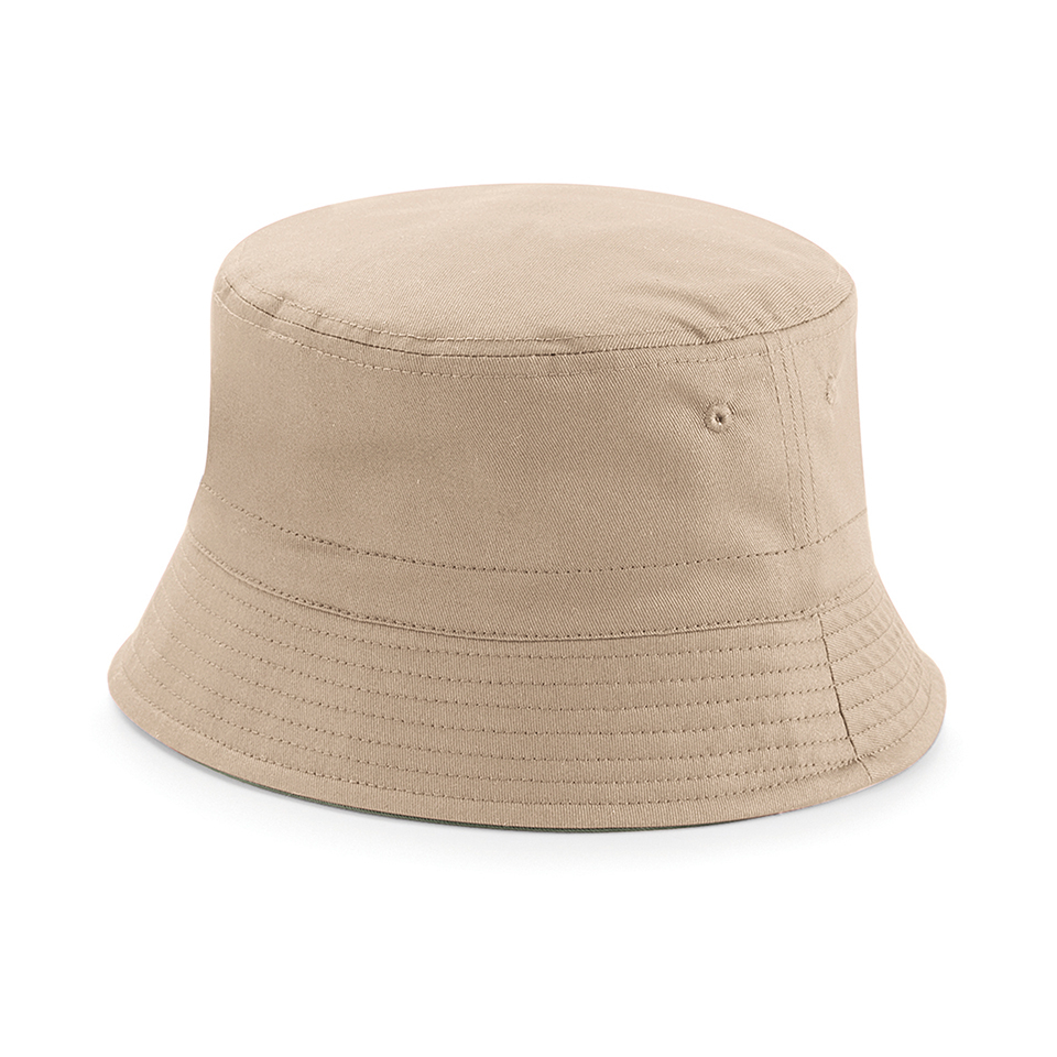 Palarie Ronic Bucket cu doua fete, unisex, kaki/bej, S/M [4]
