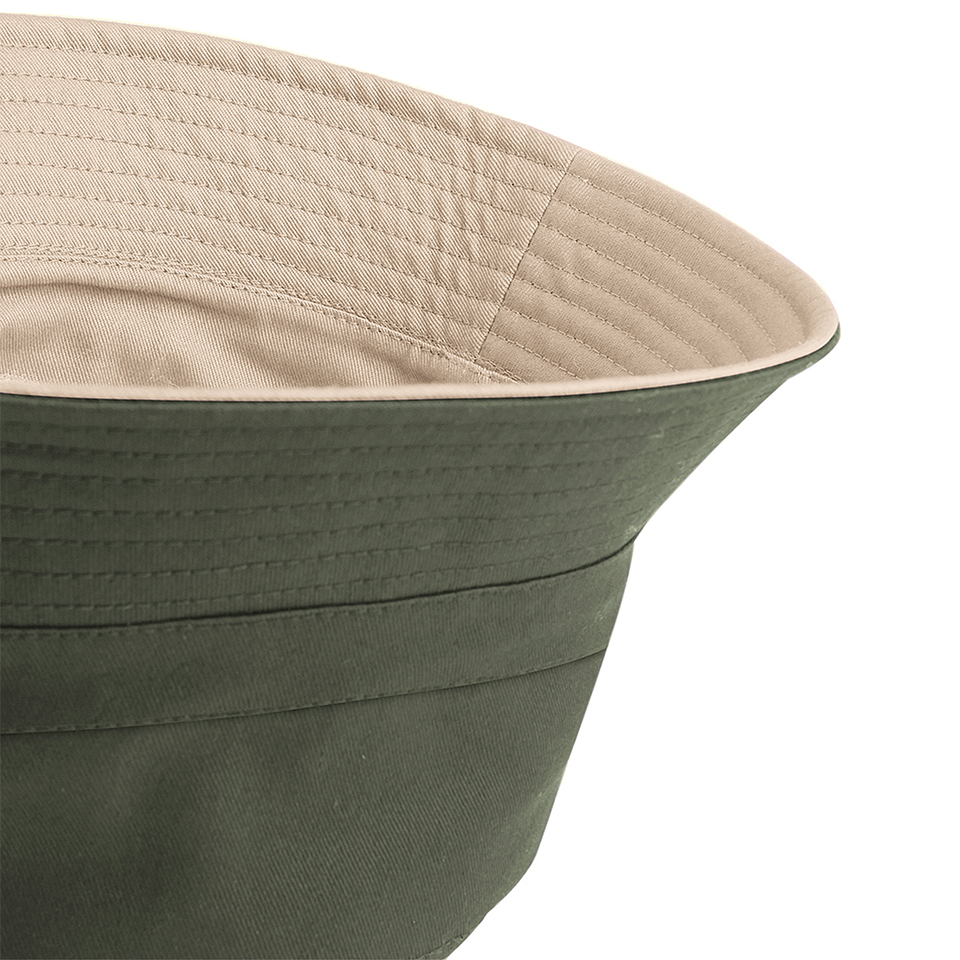 Palarie Ronic Bucket cu doua fete, unisex, kaki/bej, S/M [3]