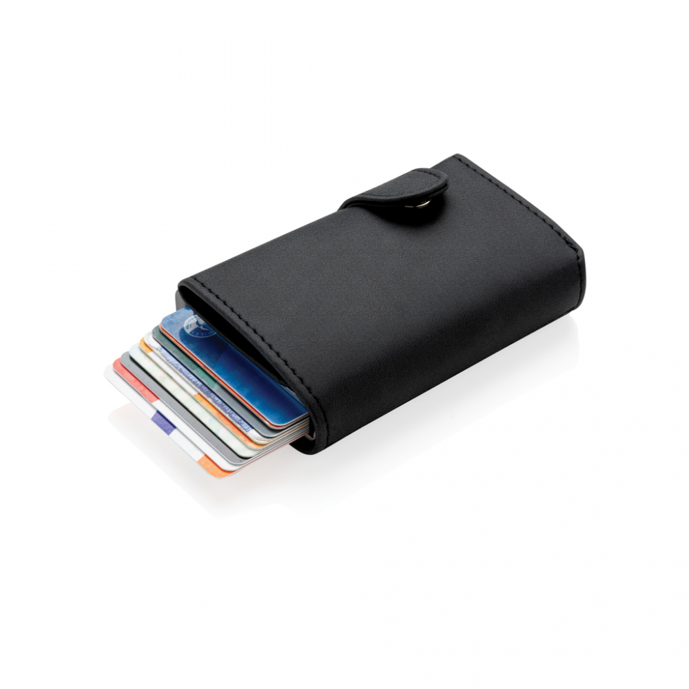 Portcard Standard din aluminiu solid, cu portofel PU [2]