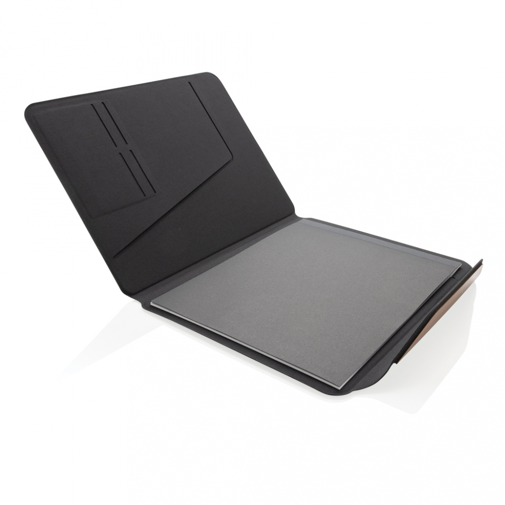 Portofoliu A4  Teri AWARE™ RPET din lemn de nuc [4]