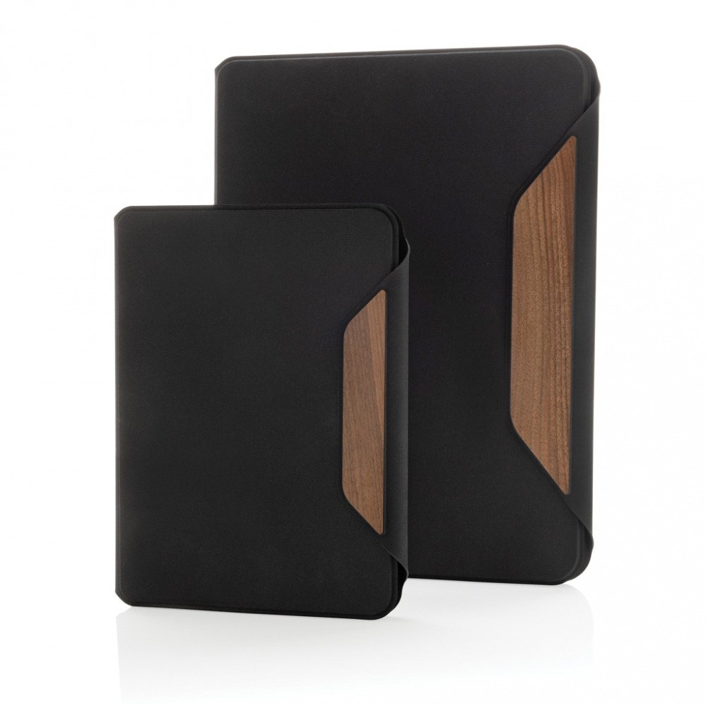 Portofoliu A4  Teri AWARE™ RPET din lemn de nuc [10]