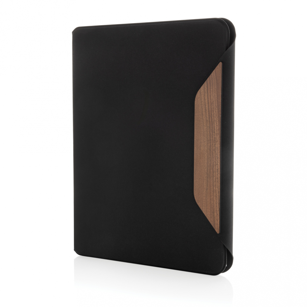 Portofoliu A4  Teri AWARE™ RPET din lemn de nuc [2]