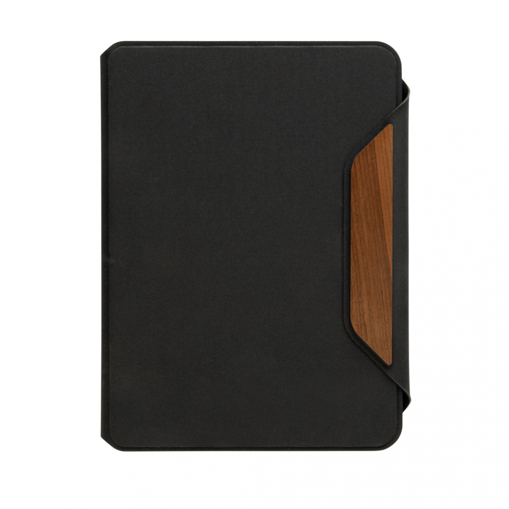 Portofoliu A5 Teri AWARE™ RPET din lemn de nuc [5]