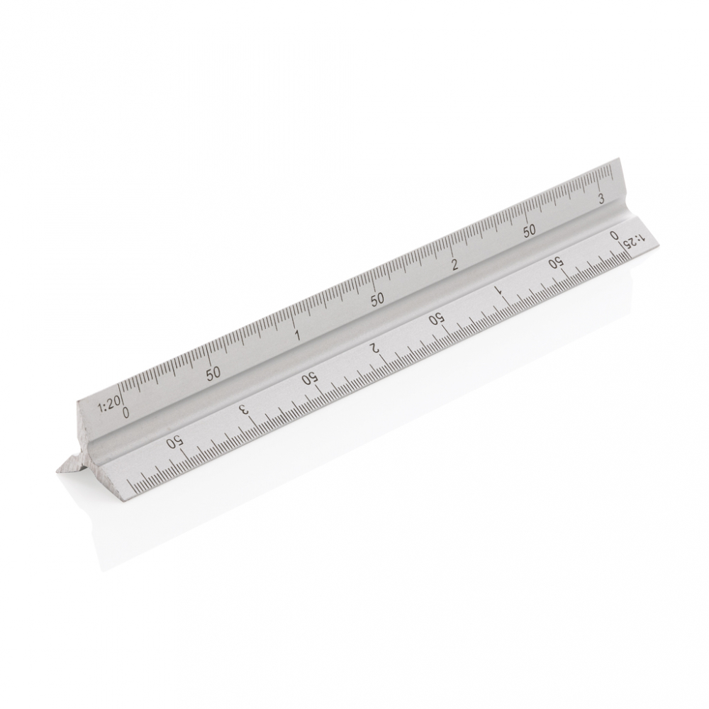 Riglă din aluminiu cu 5 scări de măsurare, 15cm [5]