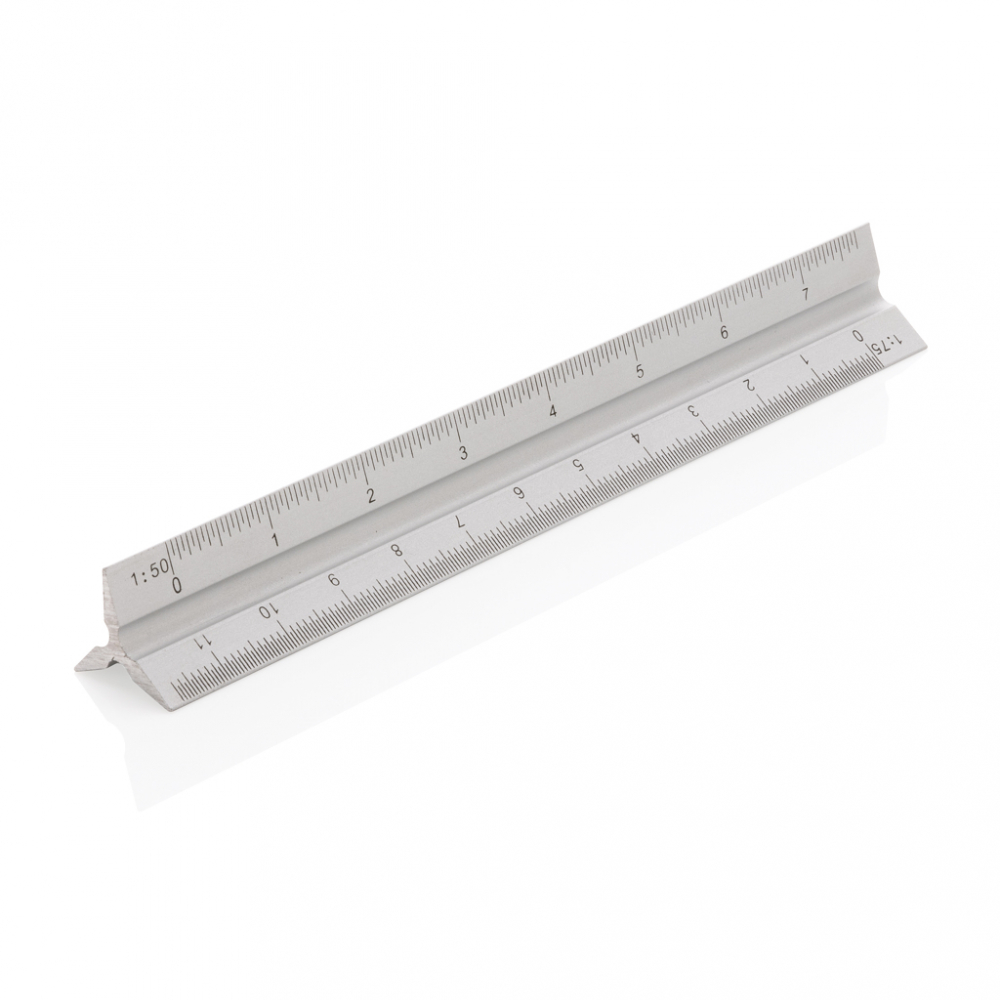 Riglă din aluminiu cu 5 scări de măsurare, 15cm [4]