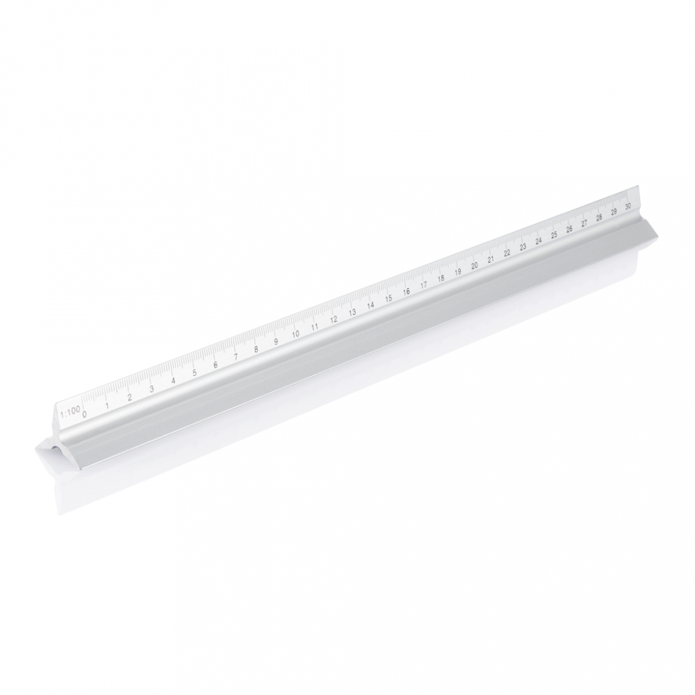 Riglă din aluminiu cu 5 scări de măsurare, 30cm [4]
