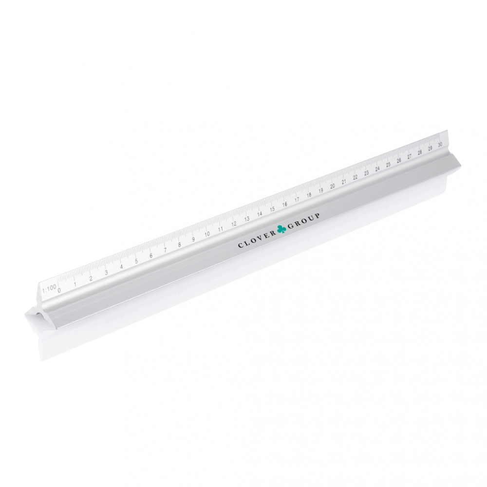 Riglă din aluminiu cu 5 scări de măsurare, 30cm [5]