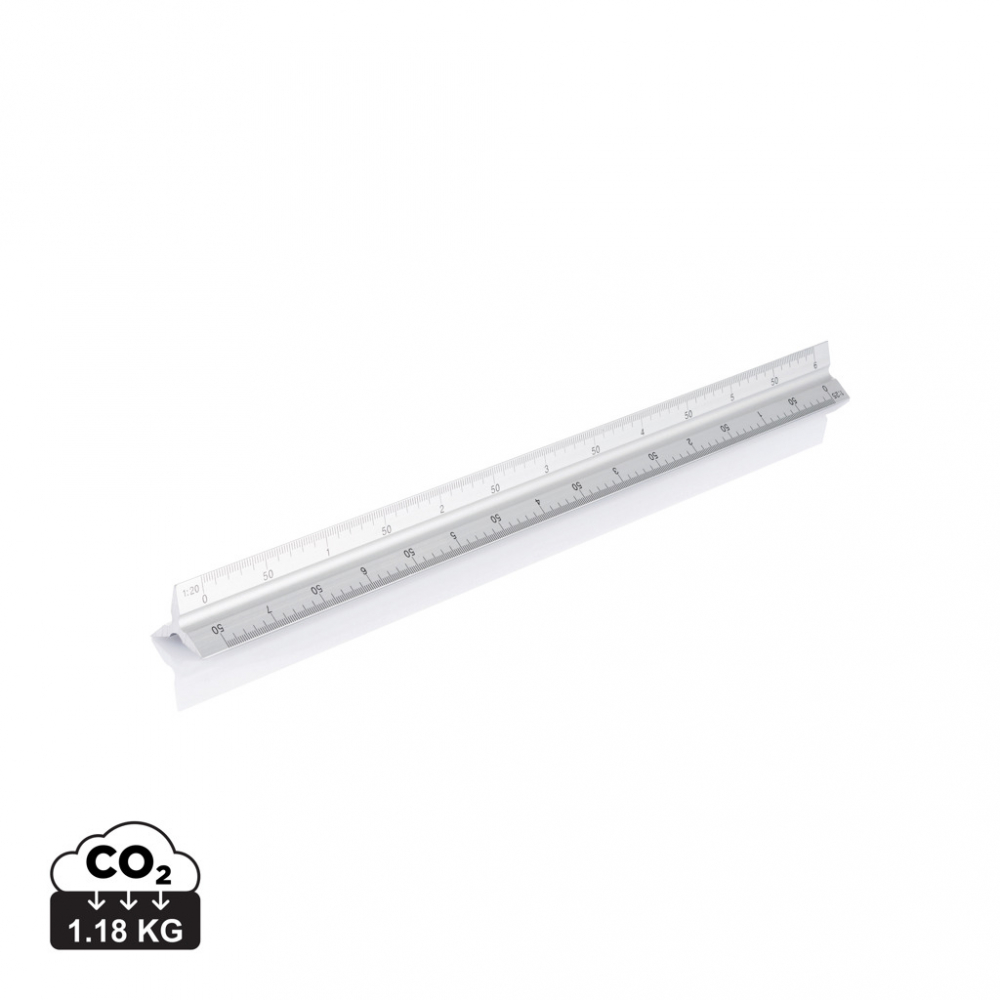 Riglă din aluminiu cu 5 scări de măsurare, 30cm [1]