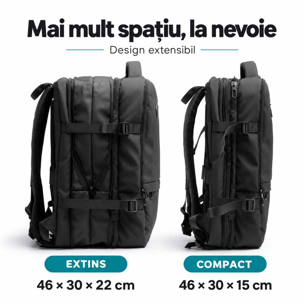 Rucsac de calatorie Rayan extensibil, pentru laptop de 17" [10]