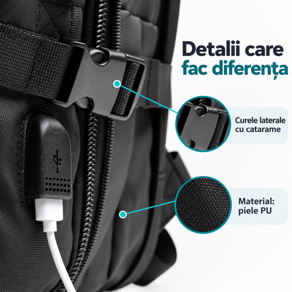 Rucsac de calatorie Rayan extensibil, pentru laptop de 17" [7]