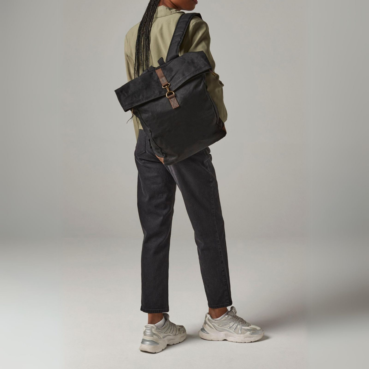 Rucsac Heritage Waxed Canvas din bumbac cerat, 15.6 " [5]