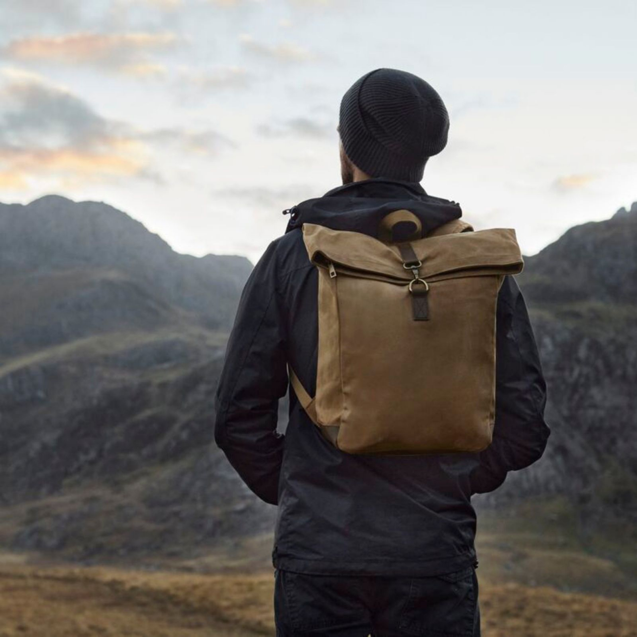 Rucsac Heritage Waxed Canvas din bumbac cerat, 15.6 " [6]