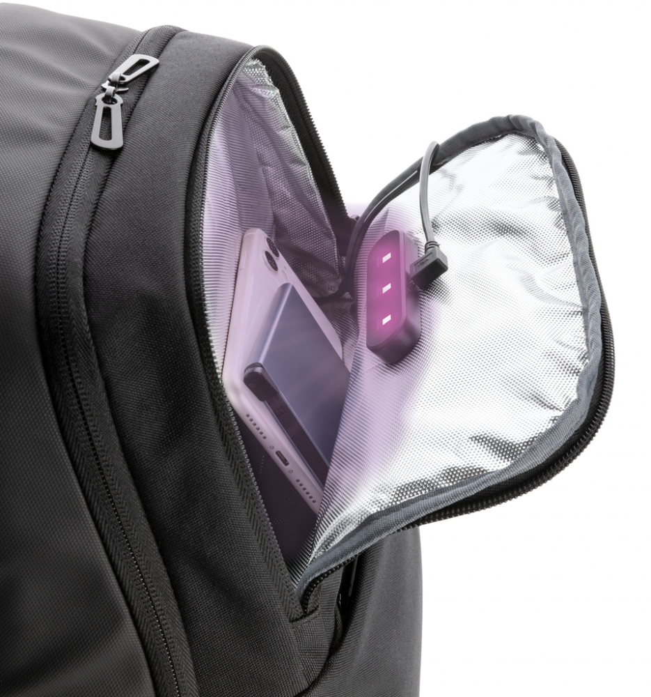 Rucsac laptop Swiss Peak cu buzunar de sterilizare UV-C [9]