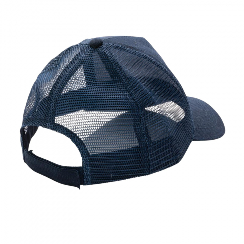 Sapca Delhi, tip trucker, materiale sustenabile, bumbac reciclat pieptanat, 5 panouri, inchidere velcro, marime universala, unisex, navy [3]