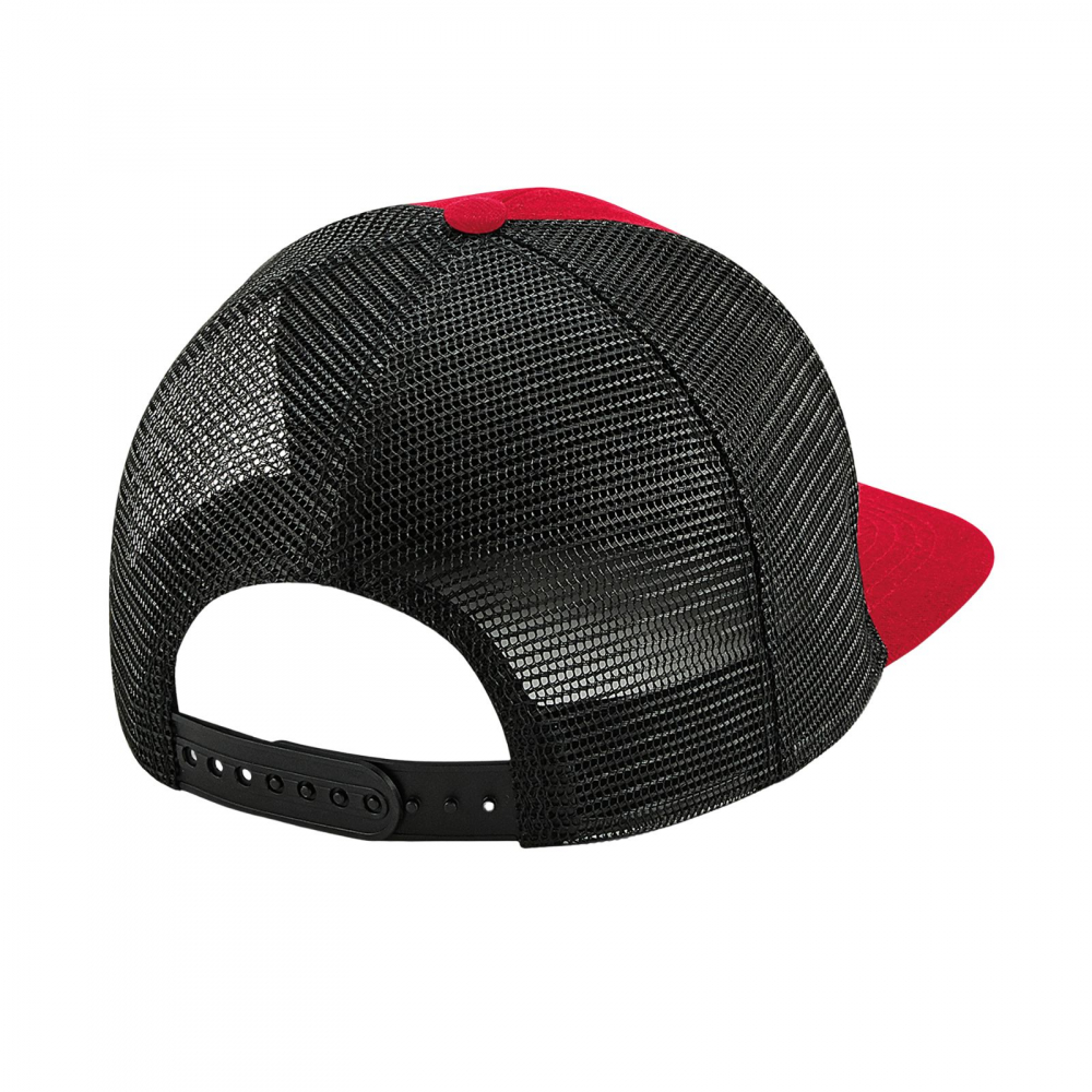 Sapca Flat Peak, unisex, marime universala, rosu cu negru [2]