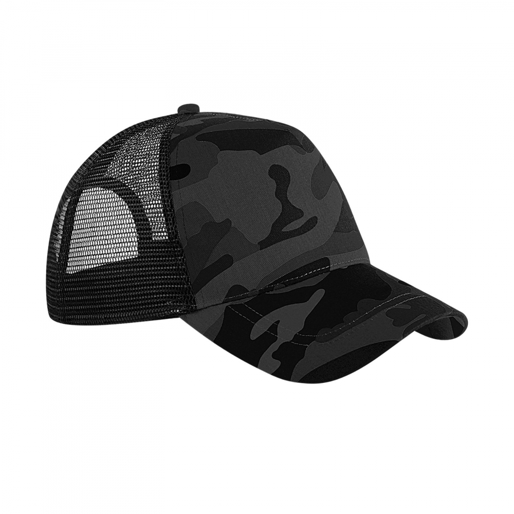 Sapca Snapback, model Trucker, barbati, universala, midnight camo [1]