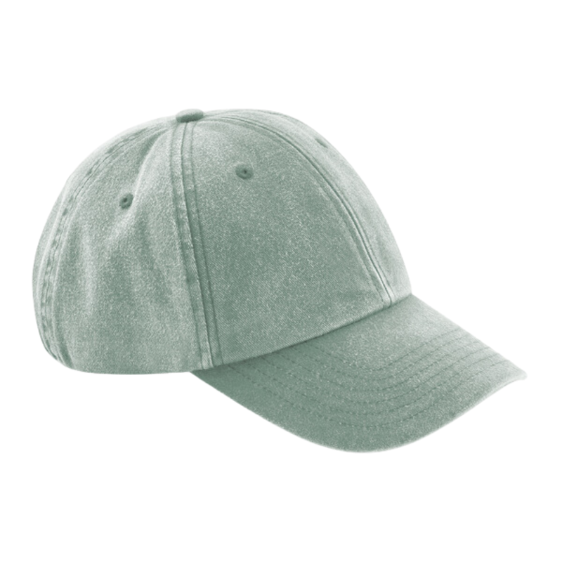 Sapca Vintage Low, 100% bumbac, marime universala, unisex, sage green [1]