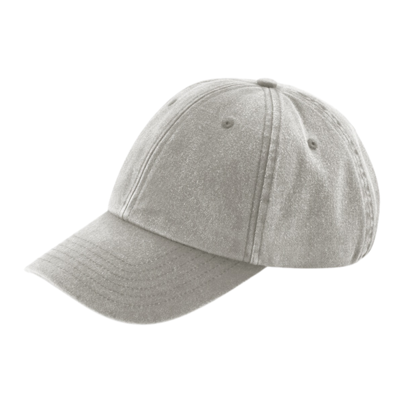 Sapca Vintage Low, 100% bumbac, marime universala, unisex, gri [3]