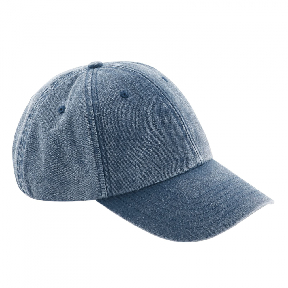 Sapca Vintage Low, 100% bumbac, marime universala, unisex, vintage denim [1]