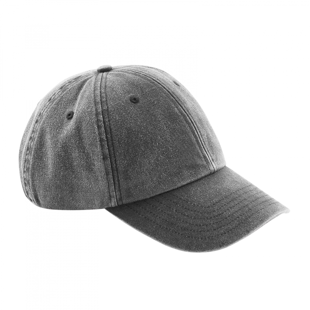 Sapca Vintage Low, 100% bumbac, marime universala, unisex, vintage black [1]