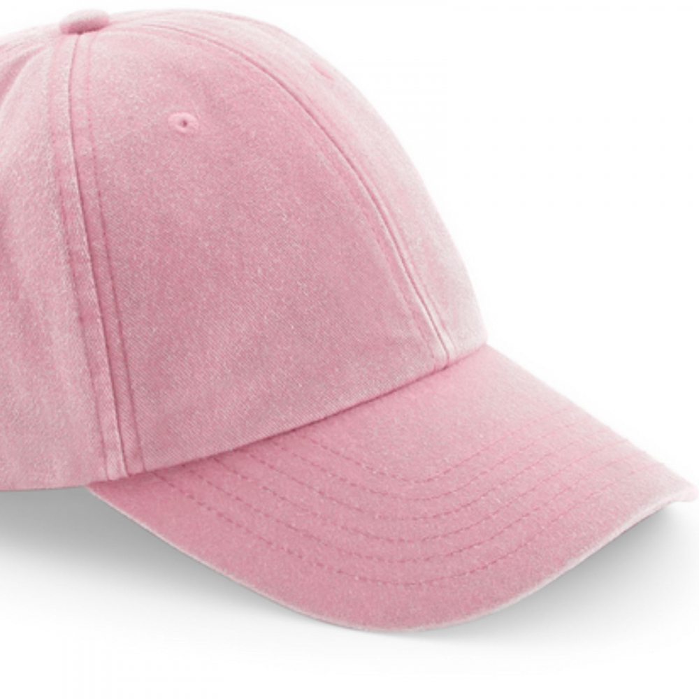 Sapca Vintage Low, 100% bumbac, marime universala, unisex, vintage dusty pink [2]