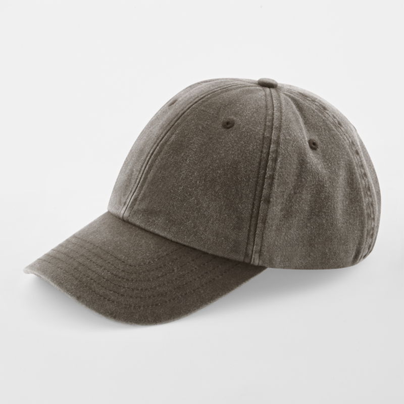Sapca Vintage Low, 100% bumbac, marime universala, unisex, maro [2]
