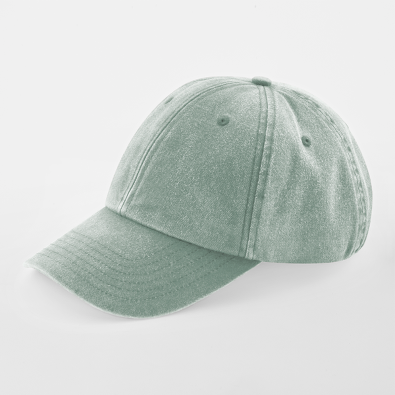 Sapca Vintage Low, 100% bumbac, marime universala, unisex, sage green [2]