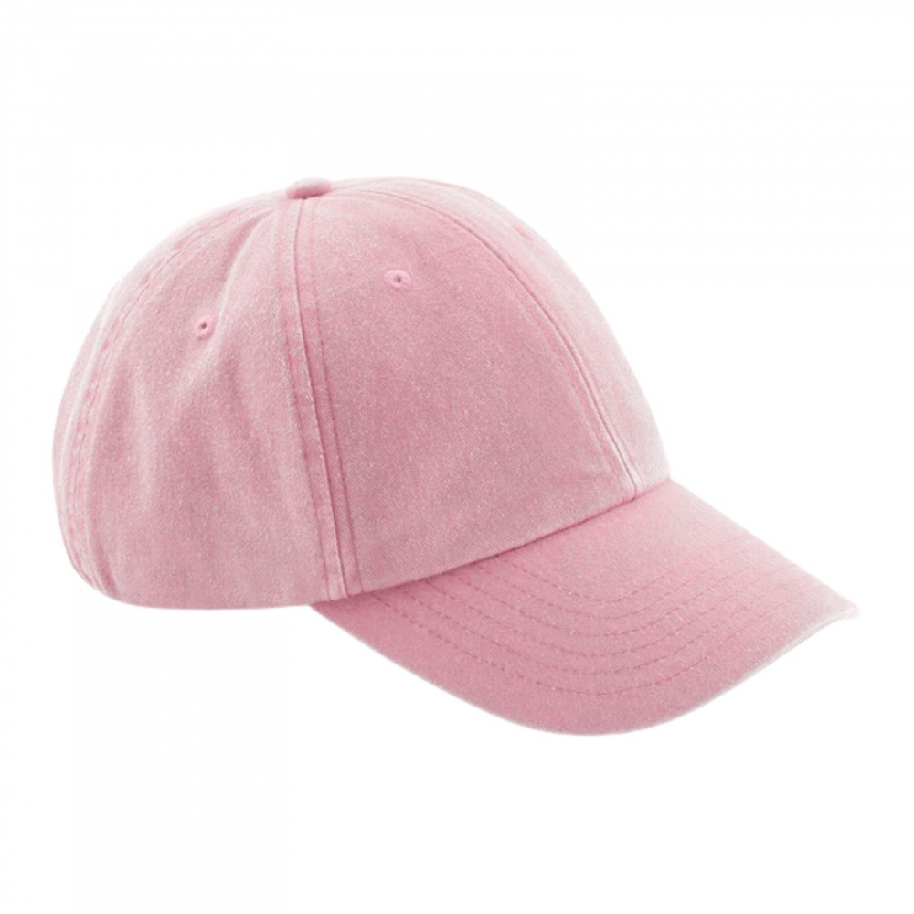 Sapca Vintage Low, 100% bumbac, marime universala, unisex, vintage dusty pink [1]