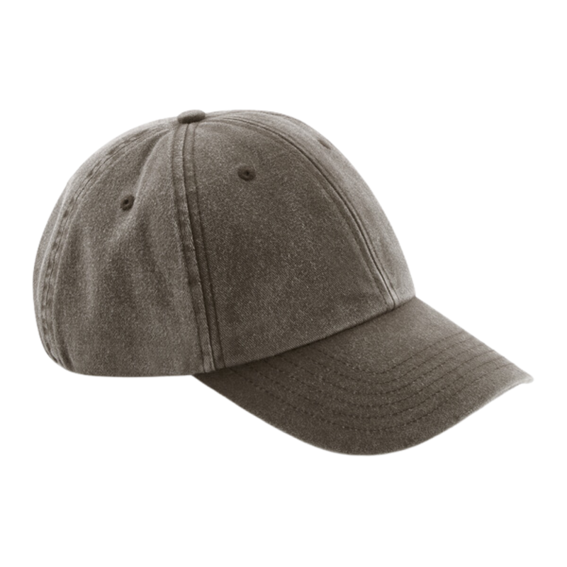 Sapca Vintage Low, 100% bumbac, marime universala, unisex, maro [1]