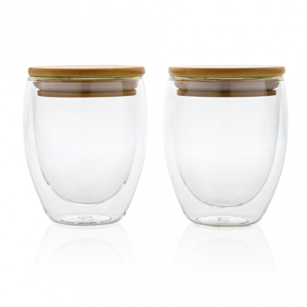 Set 2 pahare, sticlă borosilicată cu perete dublu, 250ml [3]