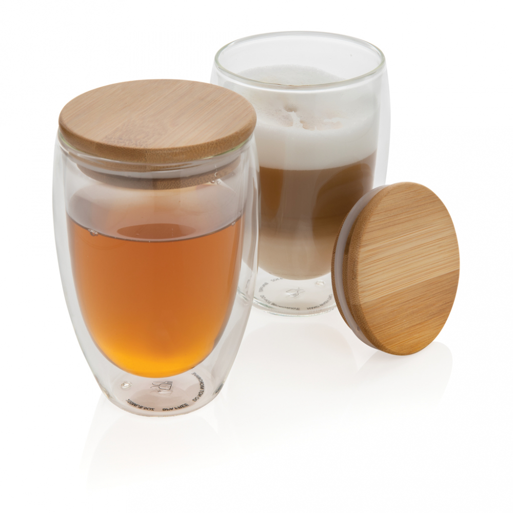 Set 2 pahare, sticlă borosilicată cu perete dublu, 350ml [4]