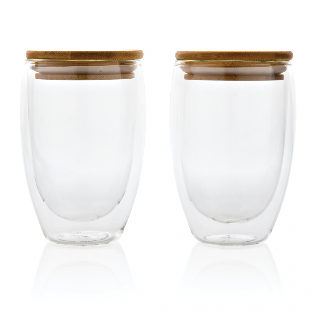 Set 2 pahare, sticlă borosilicată cu perete dublu, 350ml [3]